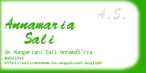 annamaria sali business card